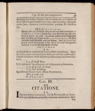 Cap. III. De Citatione.