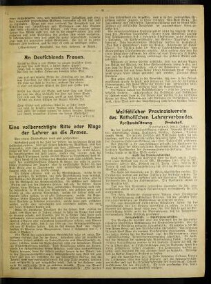 Westfälischer Provinzialverein des Katholischen Lehrerverbandes : Vorstandssitzung. ; Protokoll
