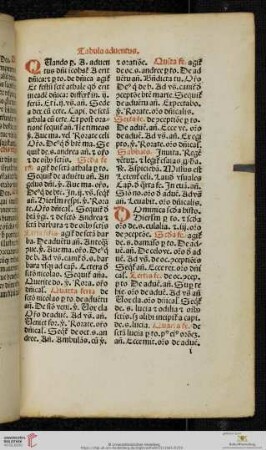 Tabula adventus