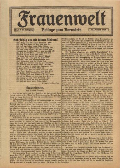 Titelseite einer Zeitung