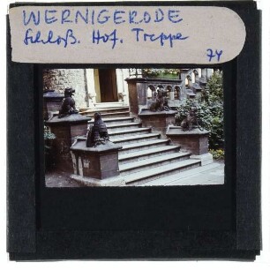 Wernigerode, Schloss : Treppe im Schlosshof