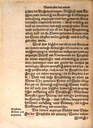 ... Thail Des Tractats De Avtonomia, Das ist, von Freystellung mehrerlay Religion vnd Glauben, 2. Darinnen werden der Freysteller vermainte Argumenta vn[d] Grunduesten erzehlet ...
