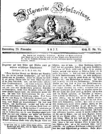 Fragmente aus dem Leben und Wirken eines gewesenen vieljährigen Schulmannes : (Fortsetzung zur A. S. Z. 1827. 30.)