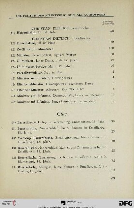 Glas (Nr. 430-493)