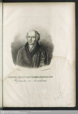 Samuel Christian Friedr. Hahnemann, Reformator der Arzneikunst
