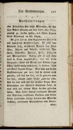 Versteinerungen.
