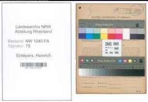 Entnazifizierung Heinrich Schepers , geb. 25.12.1896 (Landwirt)