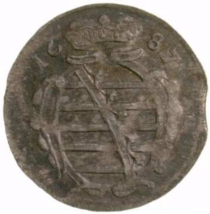 Münze, Dreier (NZ), 1687