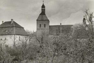 Mühlberg/Elbe. Kirche (13. Jahrhundert) des ehemaligen Zisterzienserklosters Güldenstern. Ansicht von Süden