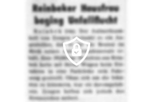 Reinbeker Hausfrau beging Unfallflucht