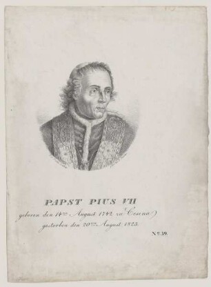 Bildnis des Papst Pius VII.