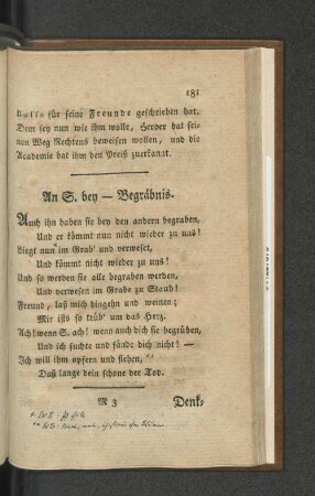 Un S.bey - Begräbnis