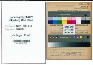 Entnazifizierung Frank Nachtigal, geb. 11.06.1918 (Lehrer)