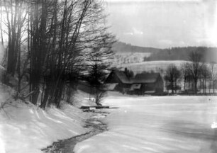 Betriebsgraben der Schneidmühle Bernhard Richter : Zulauf zum Fortsamtsteich
