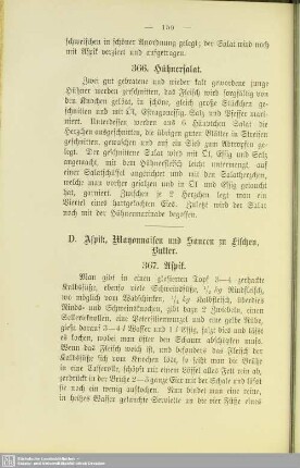 D. Aspik, Mayonnaisen und Saucen zu Fischen, Butter