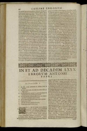 In Et Ad Decadem LXXX. - Decadis LXXXI.