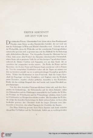 Erster Abschnitt: Die Zeit vor 1464