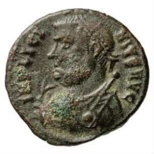 Münze, Follis, 317 - 320 n. Chr.