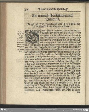 Am neunzehenden sonntage nach Trinitatis