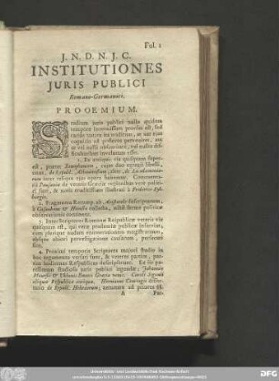 Institutiones Iuris Publici Romano-Germanici.