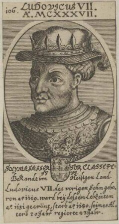 Bildnis von Ludovicus VII., König von Frankreich