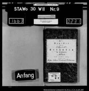 Zivilstandsregister Ahlum (Kanton Wolfenbüttel)