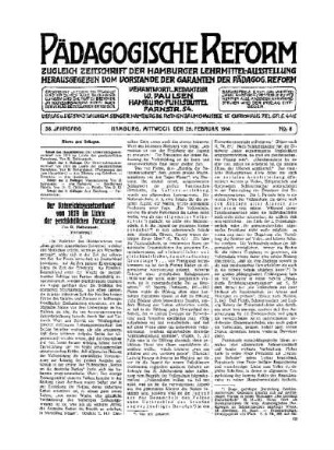 Der Unterrichtsgesetzentwurf von 1819 im Lichte der geschichtlichen Forschung : (Fortsetzung) ; (Fortsetzung in der 1. Beilage)