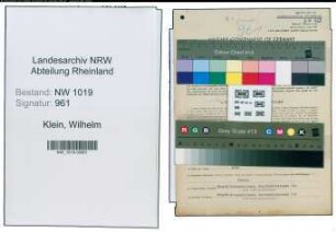 Entnazifizierung Wilhelm Klein , geb. 28.12.1904 (Arbeiter)