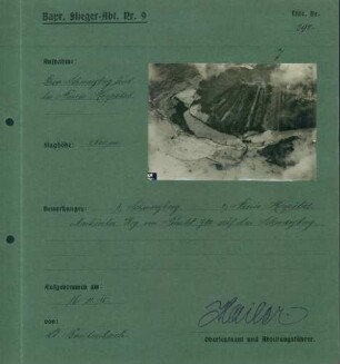 Foto des Schwarzberges und des Pairis-Hospitals (Luftbild)