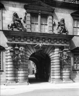 Dresden, ehem. Residenzschloss; Portal zur Schlossstraße; Buchner, Paul
