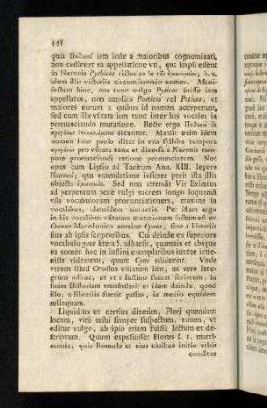 448-459, Liquidius et certius dixerim, Flori quendam locum, vitii
