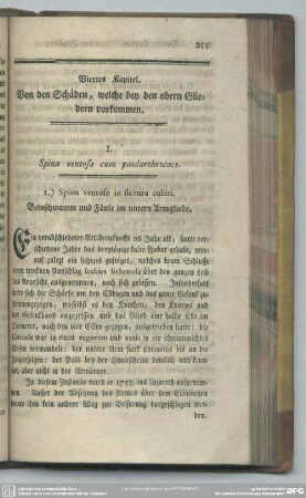 Viertes Kapitel. Von den Schäden, welche bey den obern Gliedern vorkommen