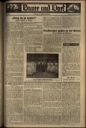 Dritte Ausgabe vom Samstag, den 28. November 1936.