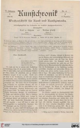 Heft 10 (15. Dezember 1887)