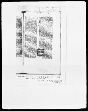 Biblia sacra mit Missale — Initiale E mit Passahmahl?, Folio 208recto