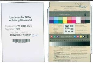 Entnazifizierung Friedrich Hohsfeld , geb. 22.09.1893 (Wagenmeister)