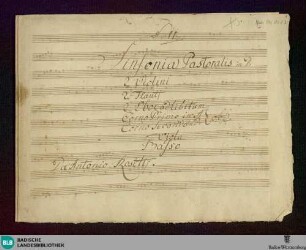 Symphonies - Don Mus.Ms. 1663 : D; MurR A16