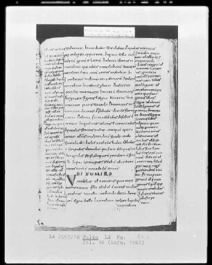 Isidor, Alkuin, Rhabanus Maurus und andere — Kapitale V (DE NUMERO), Folio 44recto