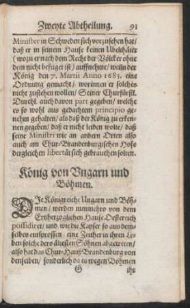 König von Ungarn und Böhmen.