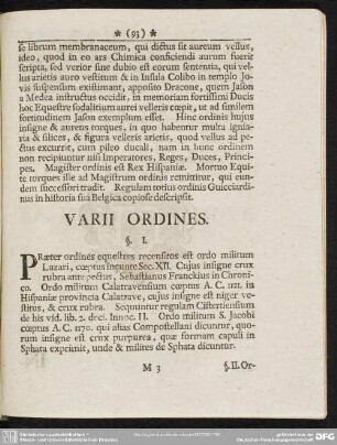 Varii Ordines