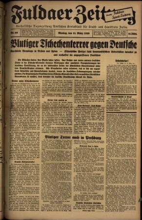 Ausgabe vom Montag, den 13. März 1939.