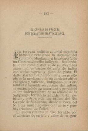 El Capitan de fragata Don Sebastian Martinez Arce