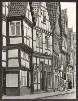 Blick in die Krumme Straße. Detmold.