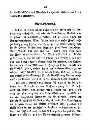 Bewässerung