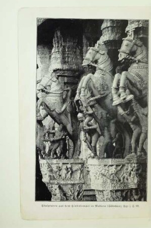 Skulpturen aus dem Hindutempel in Madura (Südindien)