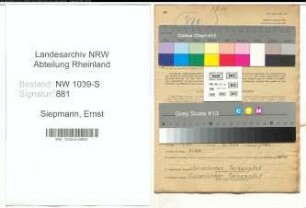 Entnazifizierung Ernst Siepmann , geb. 05.08.1893 (Feuerwehrmann)