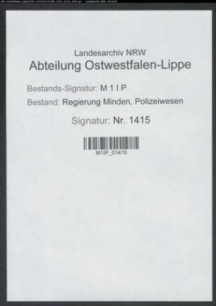 Einziehung kommunistischen Vermögens im Kreis Höxter