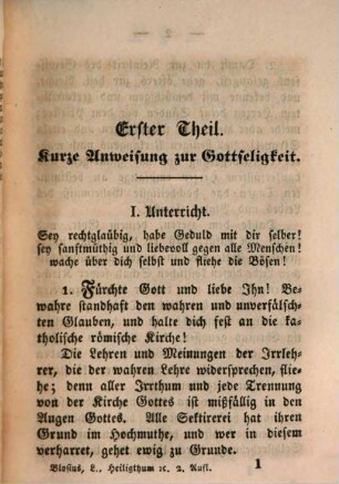 Ausgewählte Schriften des ehrwürdigen Abtes Ludovikus Blosius, 4. Das Heiligthum einer gläubigen Seele
