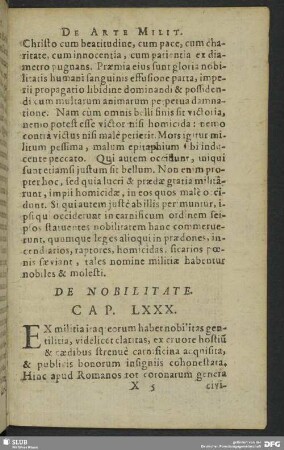 De Nobilitate. Cap. LXXX.