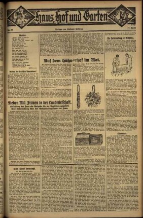 Zweite Ausgabe vom Freitag, den 27. April 1934.